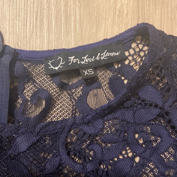 For Love & Lemons Navy Lace Dress - Picture 5 of 5